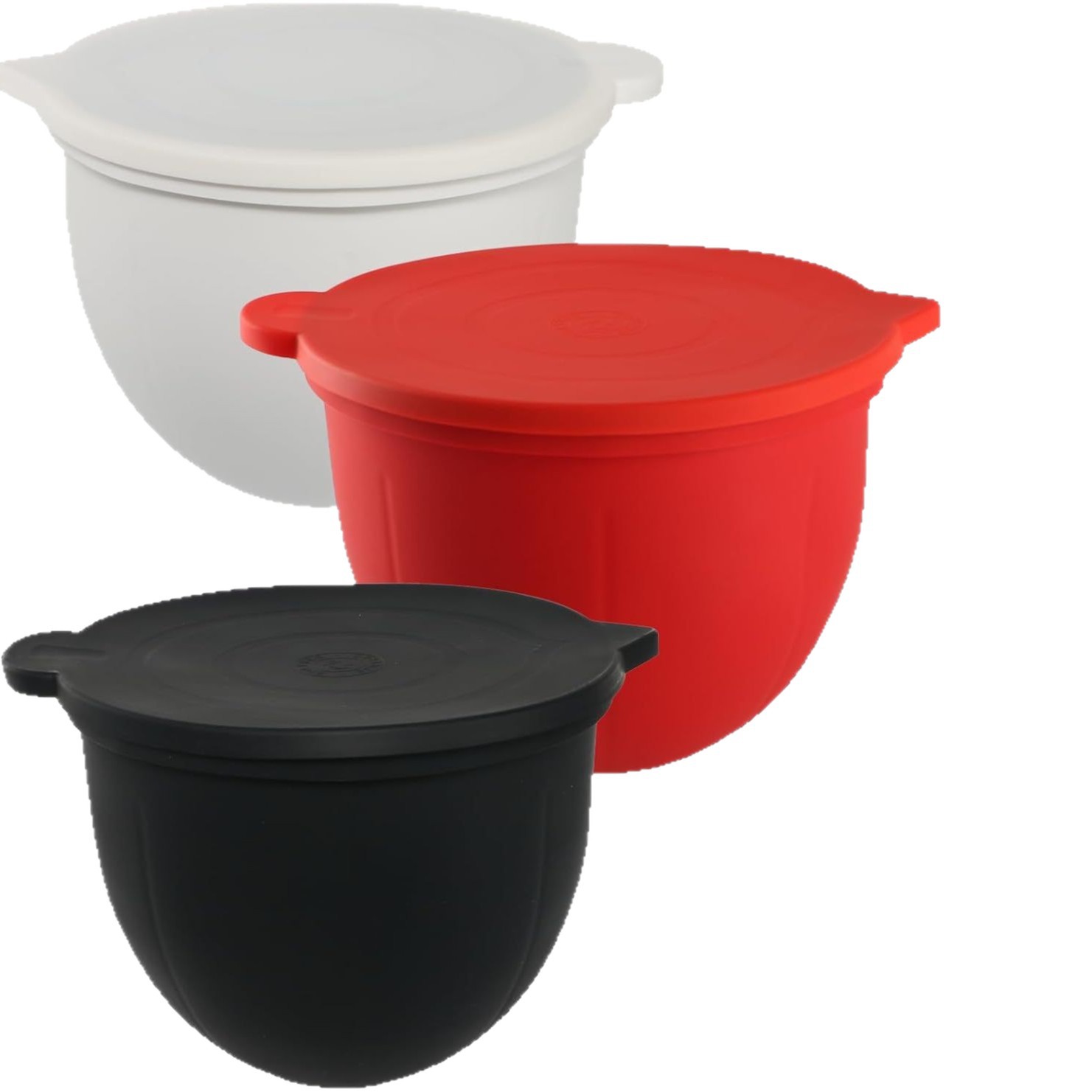 Kitchen Aid Baking Mixer - Tigela universal de silicone com tampas