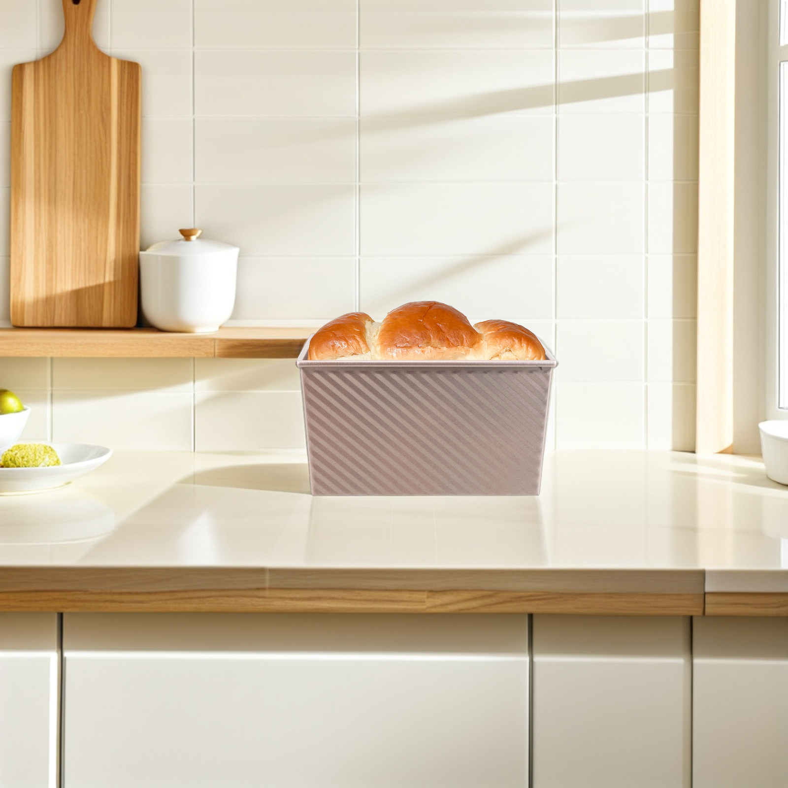 Kitchen Baking Pan - Forma Retangular Antiaderente de Aço Carbono