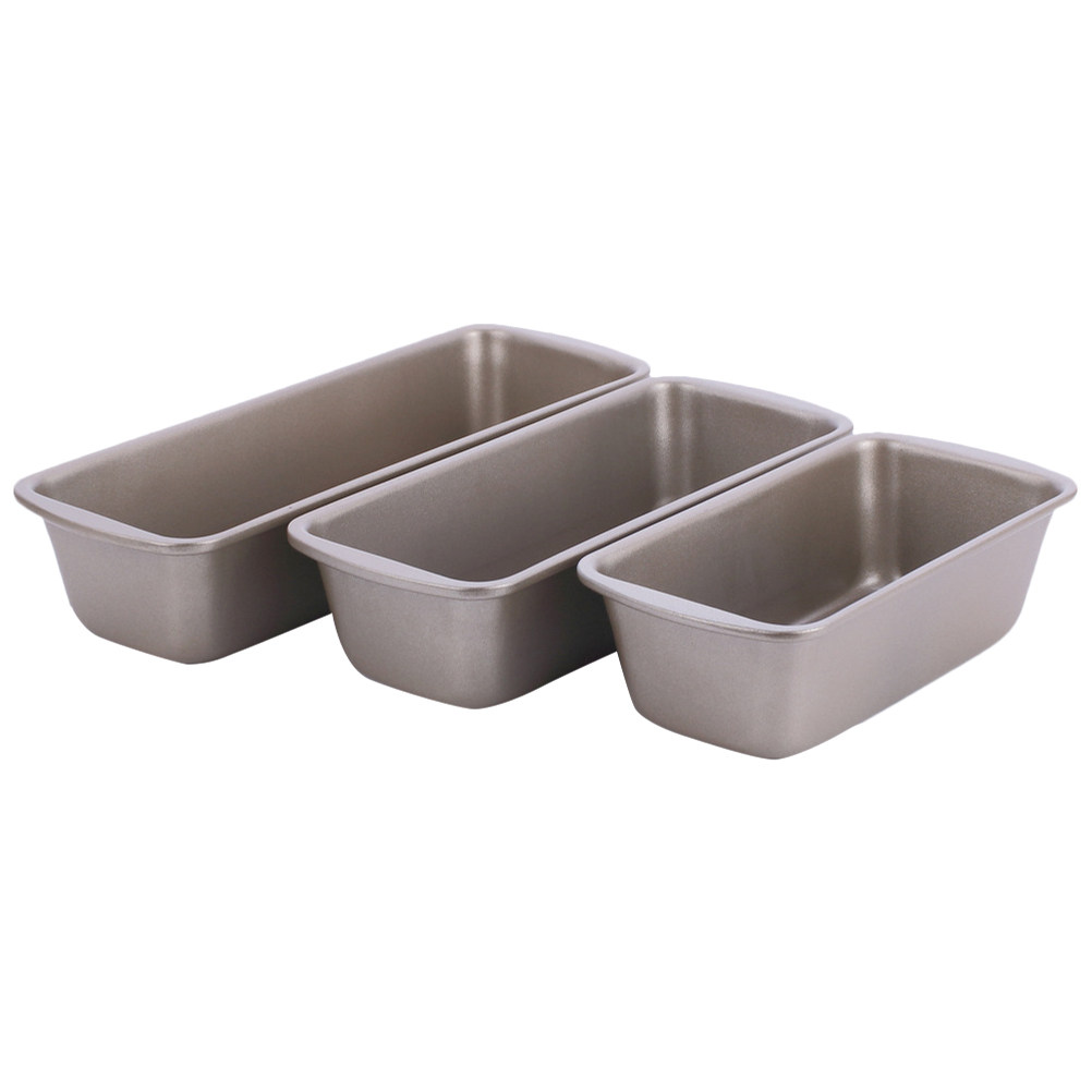Kitchen Baking Pan - 3 Formas Retangulares para Pão em