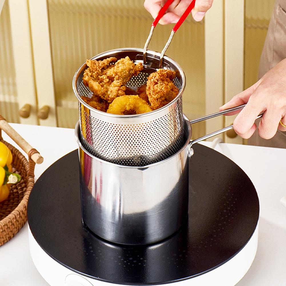 Miniature Baking Kitchen - Panela de Fritura em Aço Inoxidável