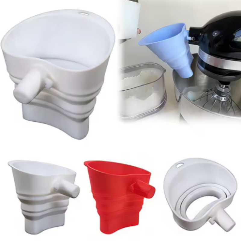 Kitchen Aid Baking Mixer - 1/3 peças de Funil de Silicone