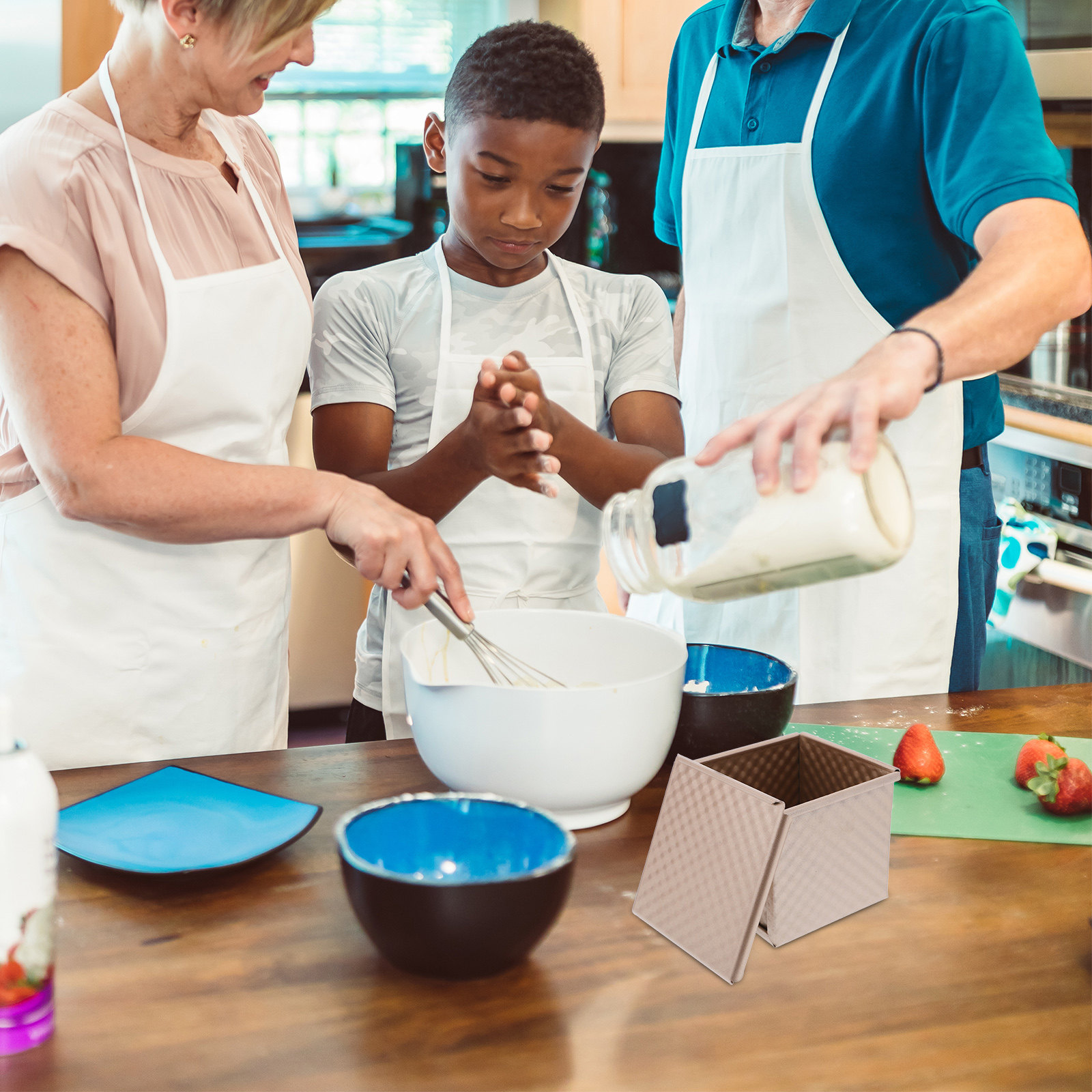 Forma de Pão Mini Pullman Anti - Kitchen Baking Pan avaliação e preço