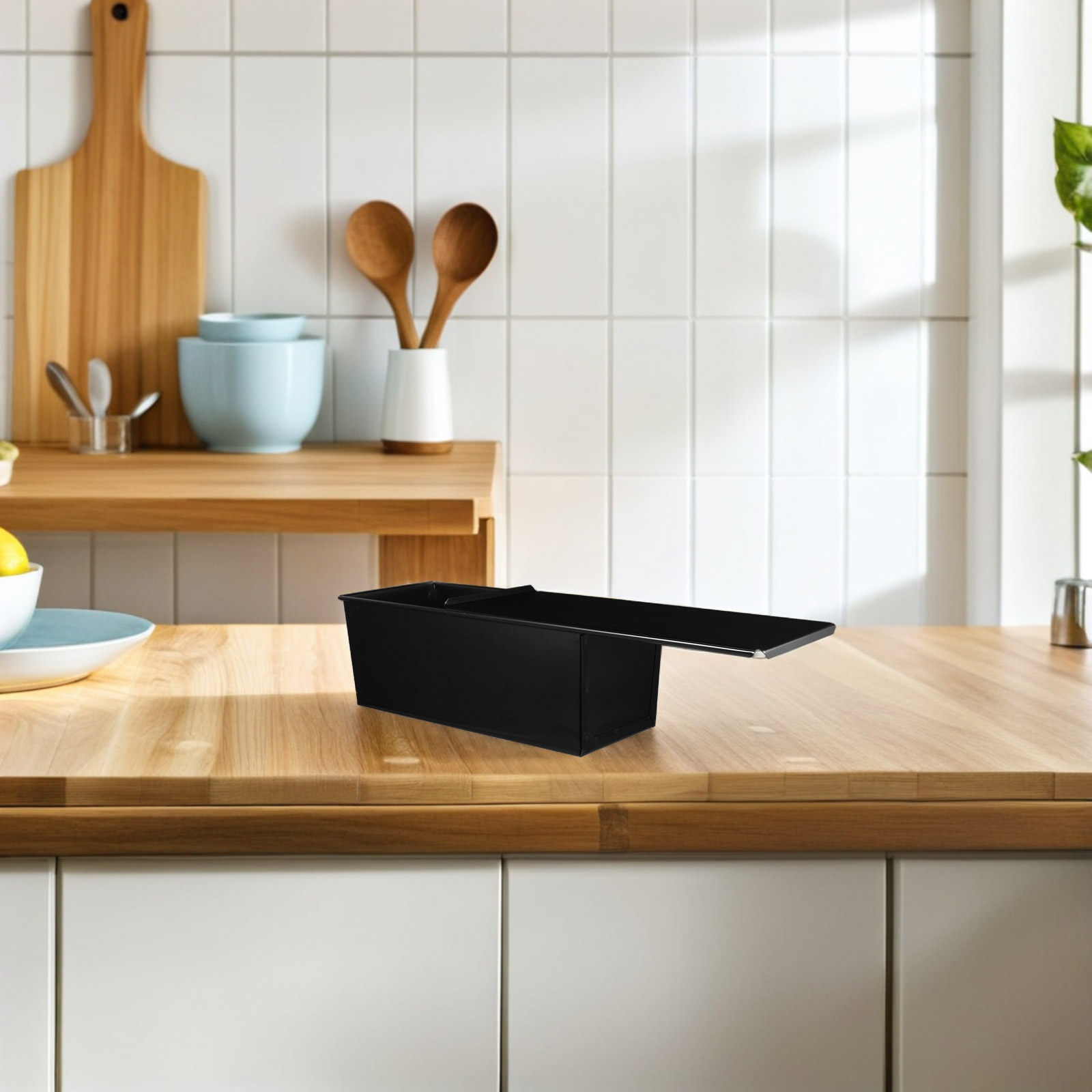 Forma de Pão Preta com Tampa,  - Kitchen Baking Pan avaliação e preço