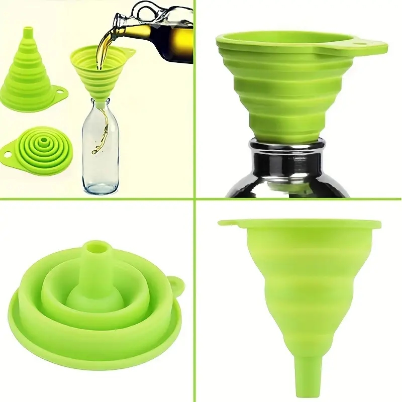 Funil dobrável de silicone mul - Miniature Baking Kitchen avaliação e preço
