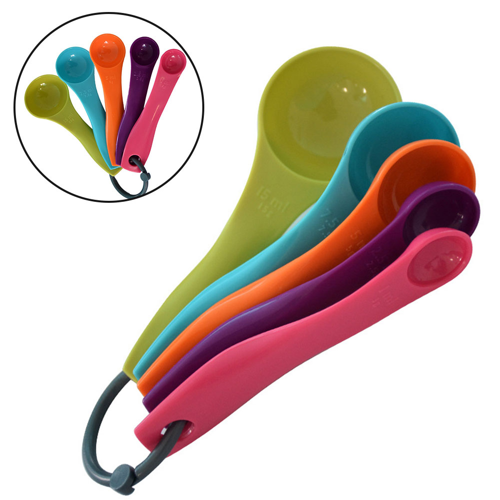 5-piece colorido colher de óle - Kitchen Baking Utensil Set avaliação e preço