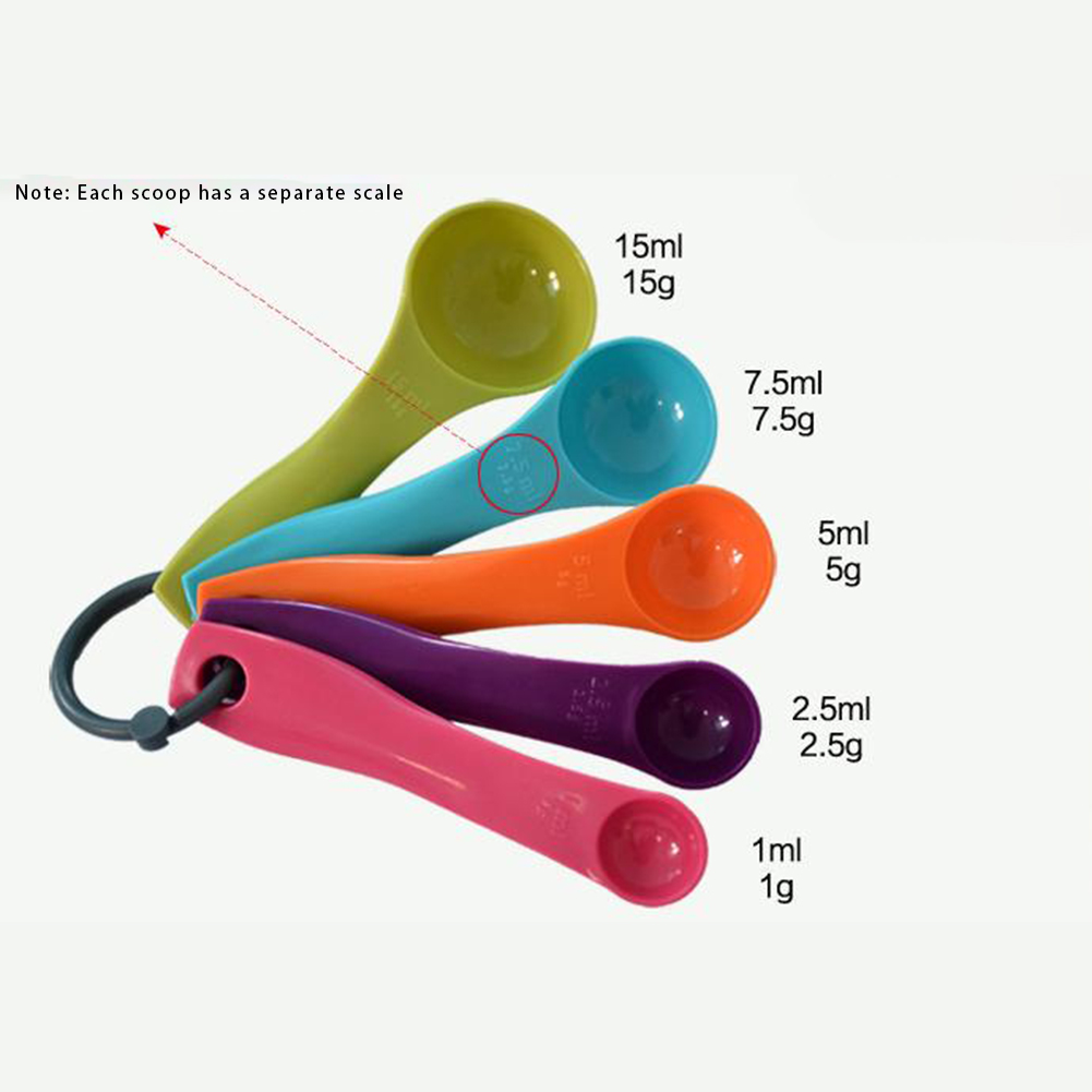 5-piece colorido colher de óle - Kitchen Baking Utensil Set avaliação e preço