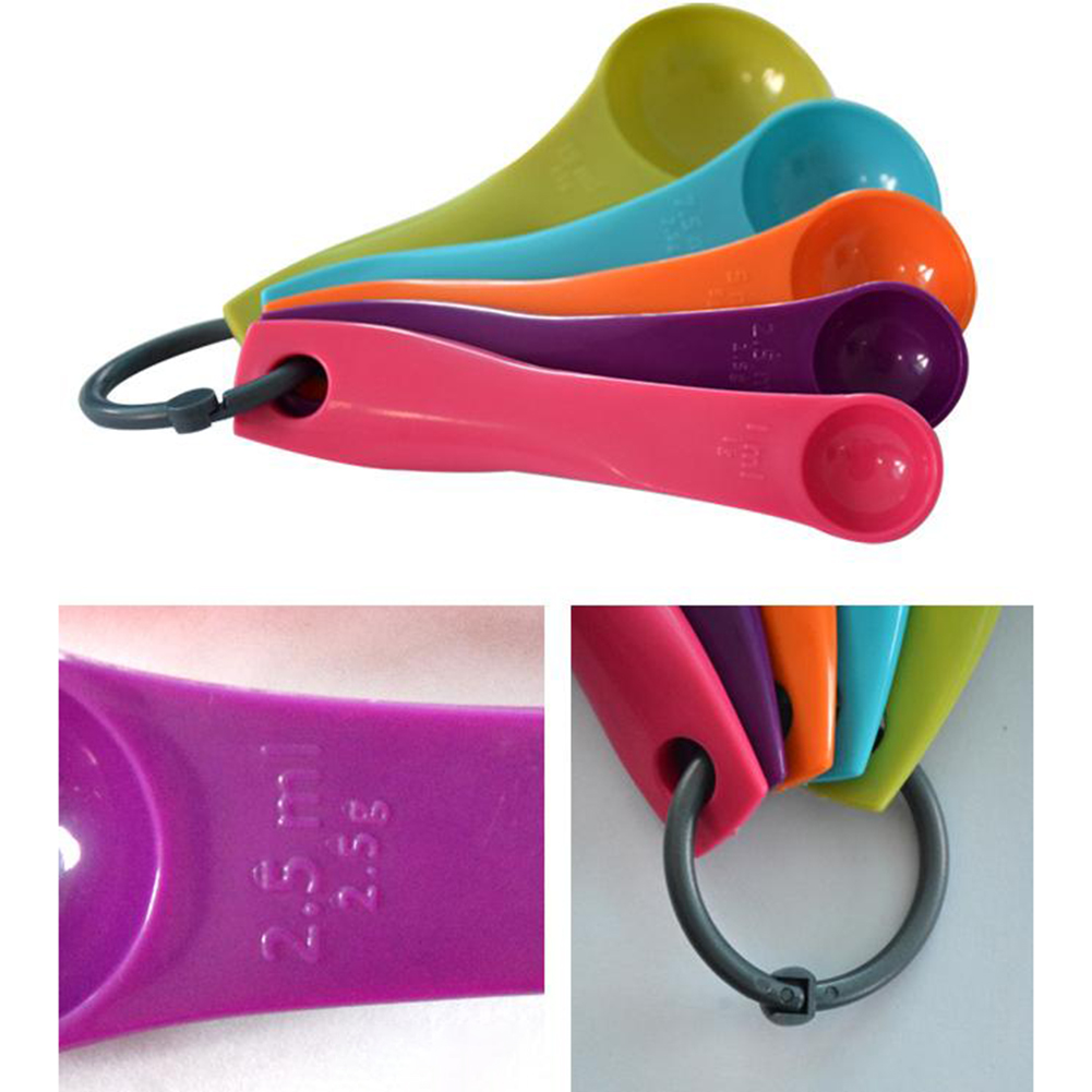 5-piece colorido colher de óle - Kitchen Baking Utensil Set avaliação e preço