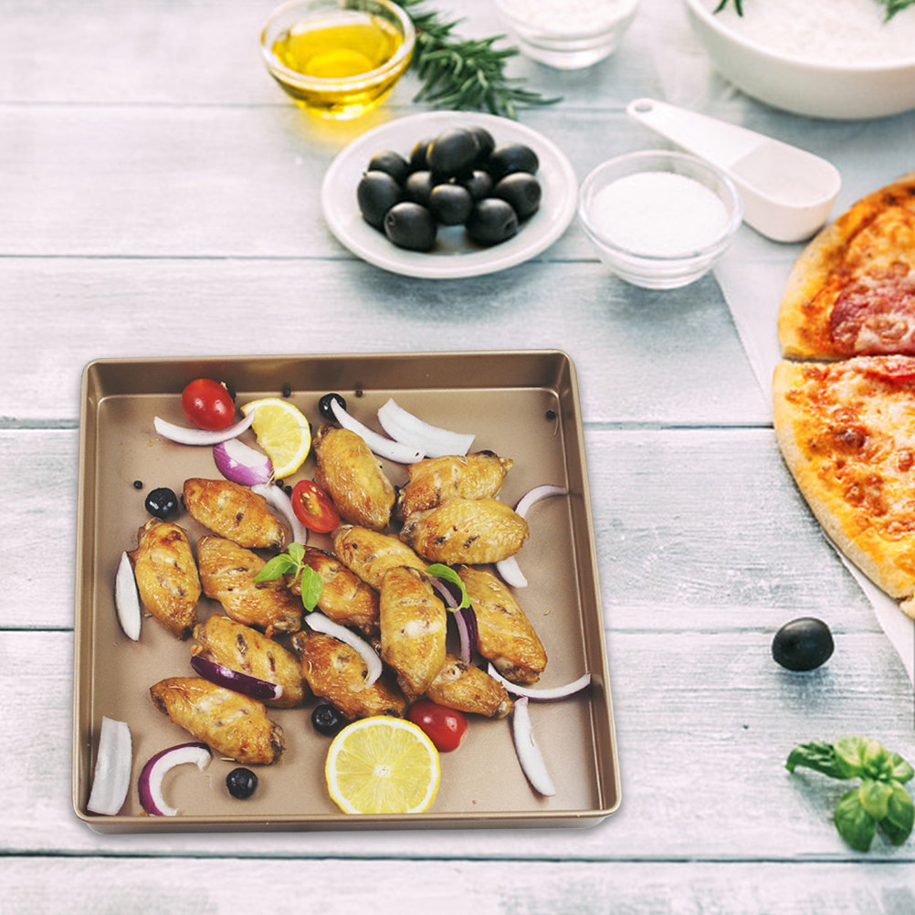 Assadeira Quadrada para Pizza  - Kitchen Baking Pan avaliação e preço