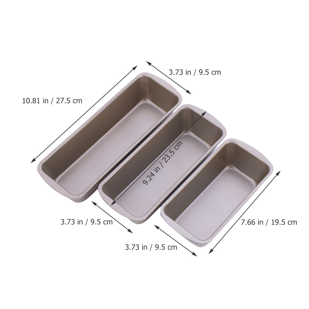 3 Formas Retangulares para Pão - Kitchen Baking Pan avaliação e preço