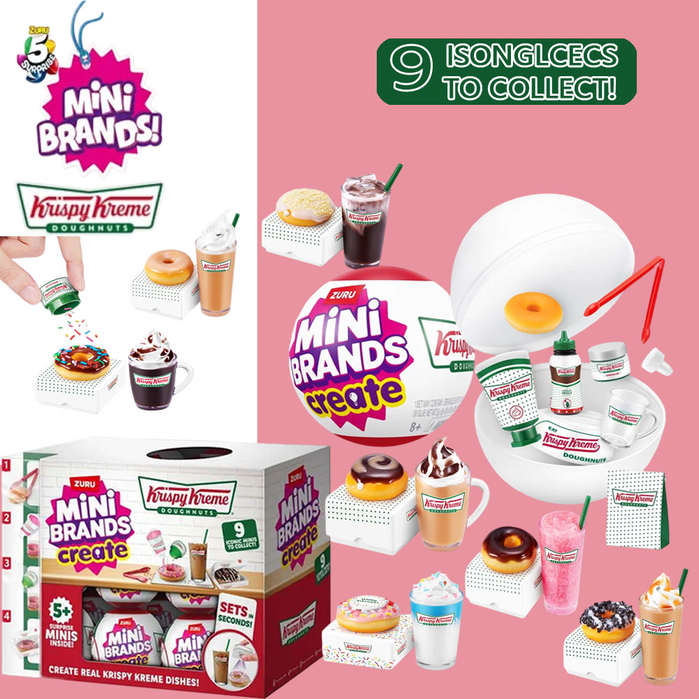 Zuru mini marcas krispy kreme  - Miniature Baking Kitchen avaliação e preço